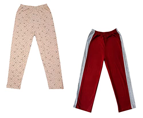 Image of indi weaves Boys and Girls Cotton Solid and Printed Pyjama /Pant /Trackpants