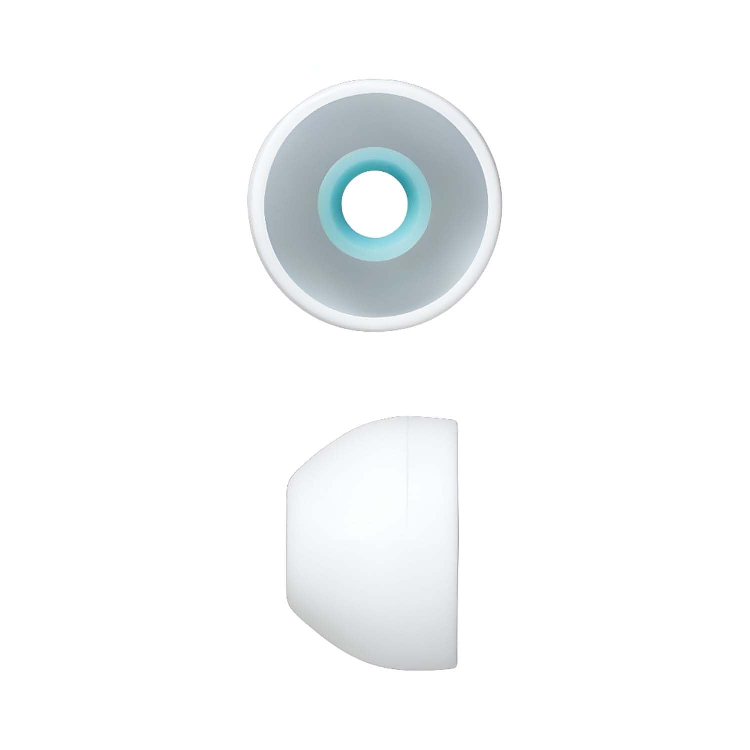 Syga Silicone Earbuds Tips for Sony XBA, MDR, Senhai and UE Series in-Ear Earphone Headsets, Hybrid Eartips, Original Colombian Brother Earmuffs Headphone (Large(12.5mm and 3.5mm Diameter), White)