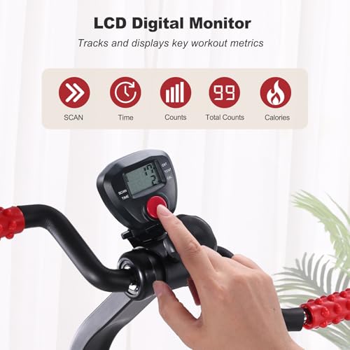 Image of Pedal Exerciser Bike for Seniors, Arm Leg Hand and Knee Elderly Exercise Equipment, Sitting Home Exercise Machine for Total Body, Upper and Lower Limb Physical Therapy Trainer