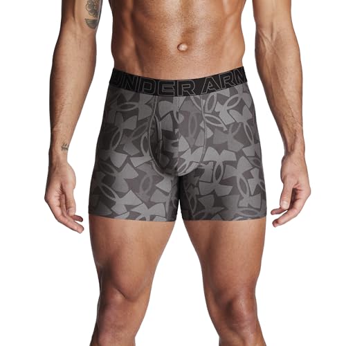 Image of Under Armour mens Multi-pack Performance Tech Boxerjock Brief, 6 inch Inseam, All-day Comfort & Soft