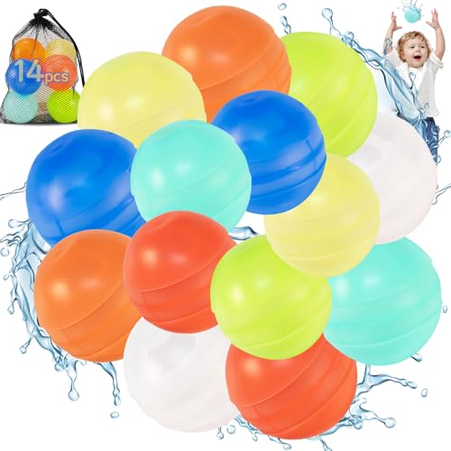 Bombes à eau réutilisables à fermeture automatique pour jeux de piscine enfants