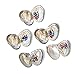 JNMM 5PC Pearl Oysters Freshwater Cultured with 10 Mix Color Round Love Wish Oysters with Pearls Inside 10 Colors (7-8mm), Valentines Mothers Day Birthday Gifts Pearl Wedding Party (Total 50 Pearls)