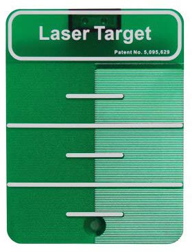 Spectra Precision Q104124 Magnetic Green Target Plate for Laser Beam Visibility and Alignment – Durable Construction Accessory for Construction and Surveying Applications