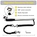 Dog Bike Leash 180° Rotating - Dogs Bike Attachment Bicycle Pet Leash Hands Free Thickened Steel Wire Rope Easy to Installation and Removal Fit for Medium Large Dog