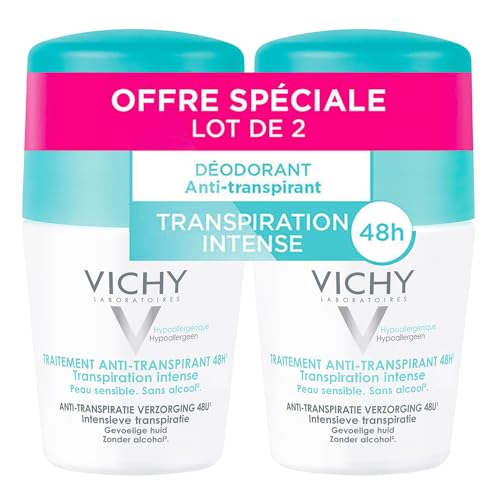 Traitement Anti transpirant 48h Vichy Les 2 Roll on De 50 Ml - vue 3