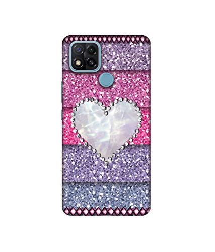 Image of Solimo Plastic Designer Stone Heart 3D Printed Hard Back Case Backcase for Mobile Cover for Oppo A15, Multicolor