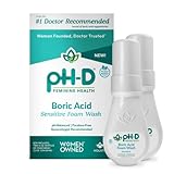 pH-D Feminine Health Support - Boric Acid Foam Wash - pH-Balanced, Paraben-Free, and Plant-based (Sensitive, 6 Fl Oz (Pack of 2))