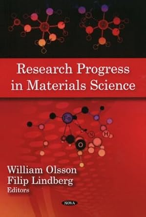 Research Progress in Materials Science : Lindberg Filip Olsson