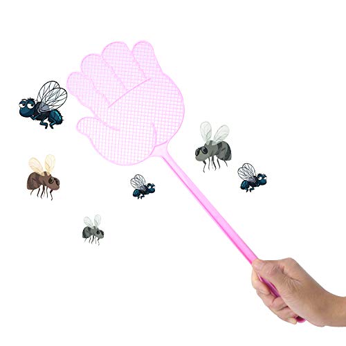 Dirza Fly Swatter - Long Handle - More Thicker Weight up to 1.09 OZs/One -Durable - Colorful Pack of 5