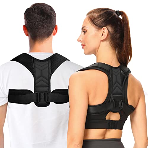 DORMANE Corrector de Postura de Espalda para Alivio del Dolor - Diseño Discreto y Ligero – Soporte de Espalda y Hombro Ajustable - Comodo y transpirable para Hombre y Mujer