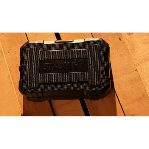 Image of STANLEY STMT79056 20-PIECE Hex Socket Set 3 /8 inch Drive With Ratchet, Comes in a Case, Chrome Vanadium Steel, Professional Tool Kit for Automotive, Plumbing, Garage & Home Repairs