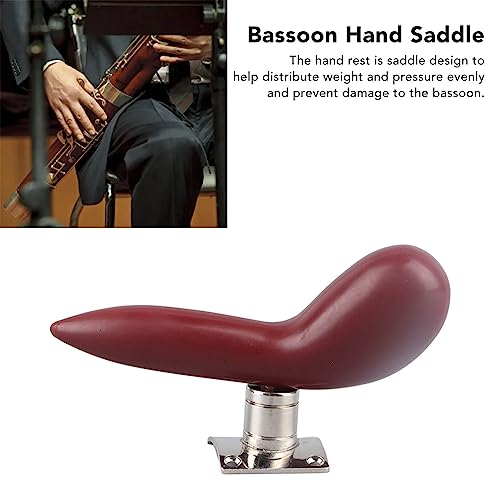 Bassoon Hand Saddle Holder ABS Metal Bassoon Thumb Rest Holder with 4 Screws Woodwind Instrument Accessory