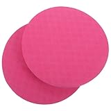 LIOOBO 2pcs Yoga Knee Pad Cushion Thick Round Eco TPE Cushion for Knees Elbows Wrists Lightweight Non- Support Pad for Yoga Exercise and Travel