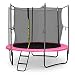 Klarfit Rocketgirl 250 Cama elástica trampolin con Red de Seguridad (Superficie Base...
