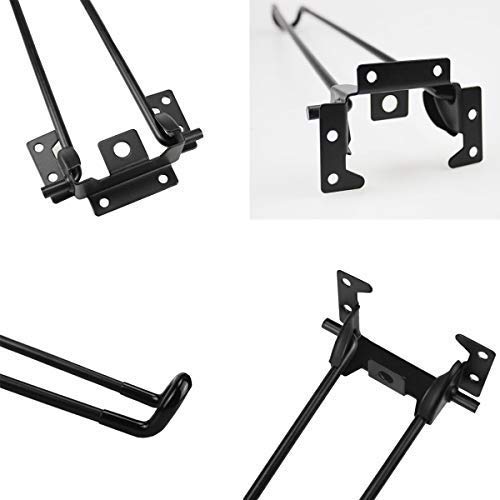 Folding Table Legs 4 Pcs Heavy Duty Hairpin Furniture Legs 12.6 Inch Folding Hairpin Table Legs Easy Install Folding Coffee Table Leg #TOP22
