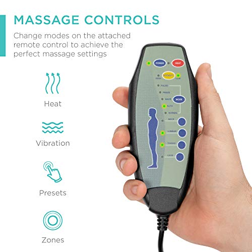 Best Choice Products Executive Linen Fabric Swivel Electric Massage Recliner Chair W/Remote Control, 5 Heat & Vibration Modes, 2 Cup Holders, 4 Pockets - Gray #TOP4