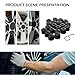 Zikefest 20PCS Car Wheel Lug Nut Covers, 17mm Tire Bolt Caps Compatible with VW, Jetta, Beetle, Passat, GTI, CC, Black Lug Nut Cap with Removal Tool