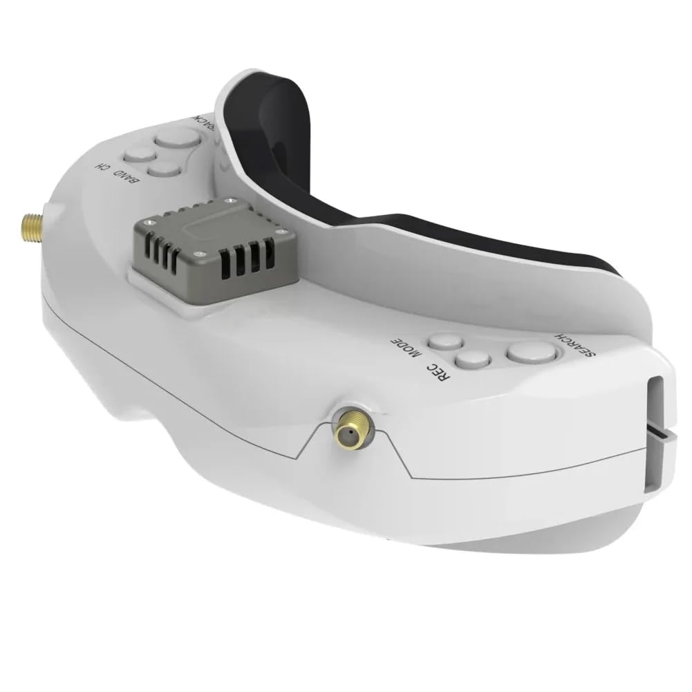 Per SKYZONE per occhiali FPV SKY02O - OLED 640x400 29° FOV, 5.8G 48CH SteadyView, DVR 64GB/Head Tracker per drone RC(SKY02O White)