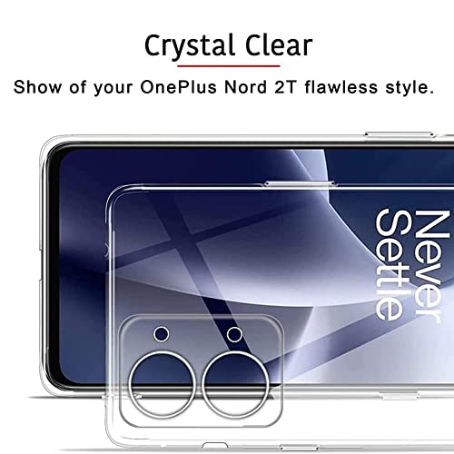 Image of Dashmesh Shopping Back Cover for 1+ OnePlus Nord 2T 5G Ultra Hybrid Crystal Clear Shockproof TPU Silicone Back Cover Case � Transparent