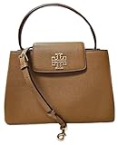 Tory Burch 140972 Britten Moose Brown With Gold Hardware Women's Small Satchel Bag