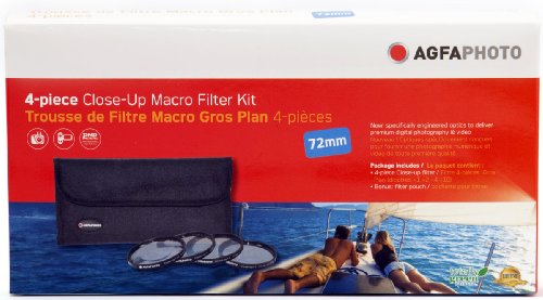 Agfa 4-Piece Close-Up Macro Multi Coated Filter Kit 72Mm (+1+2+4+10) Apcuf472 #TOP2