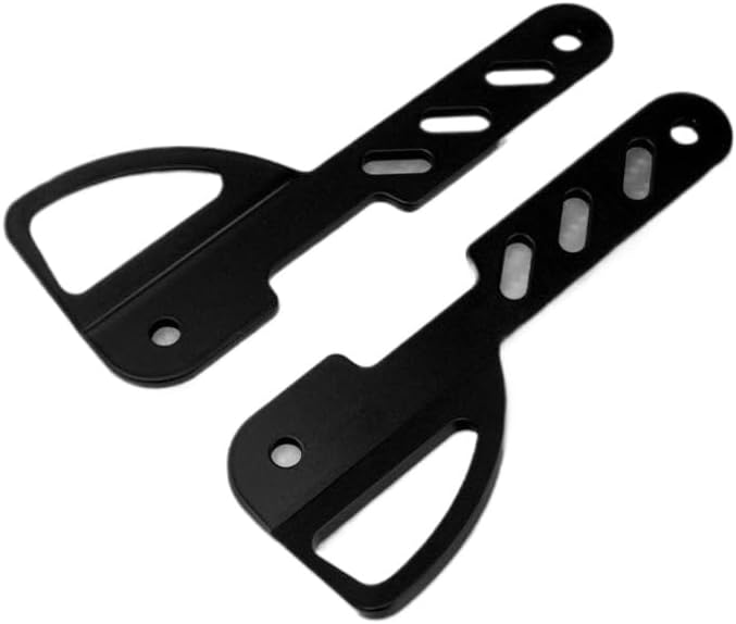 Motorcycle Front Fork Tie Down Brackets Mount Holder Kit Compatible with Touring Road King Electra Street Ultra Limited 93 23(Tie Down Bracket B)