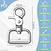 2Pcs Swivel Snap Hooks Heavy Duty Trigger Snaps - Lanyard Clips Lobster Claw Clasps Keychain Clips Dog Tag Clip Leash Hook for Keys Heavy Duty Clips - Stainless Steel Lobster Clasp Trigger Snap Hooks
