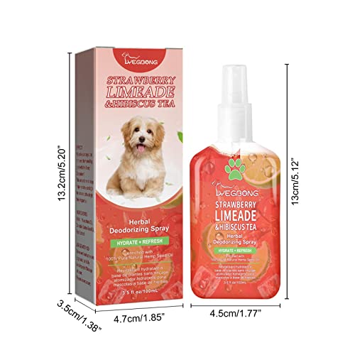 Spray desodorizante para cães | Perfume e perfume para cães de longa duração e eficácia,Spray de per