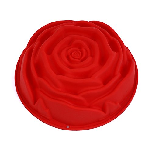 1 Stück Valentinstag Silikon Backformen Ø 24cm, FantasyDay Antihaftbeschichtet Silikon Kuchenform Muffinbackformen Brotbackform für Muffin Kuchen Pudding Torte - Hochwertige Silikonbackform Kastenform