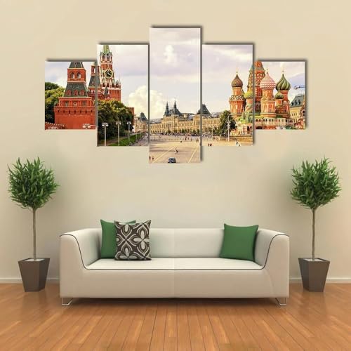 Affiche Kremlin Moscou pour décoration murale grand salon moderne