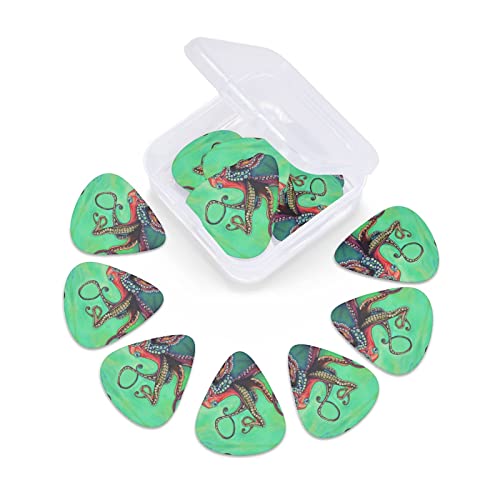 Ensemble de 12 médiators de guitare Octopus mignons pour guitare acoustique, guitare électrique, contrebasse, ukulélé - Les Beatles, Paul McCartney, John Lennon, RIngo Starr, George Harrison Ensemble de 12 médiators de guitare Octopus mignons pour guitare acoustique, guitare électrique, contrebasse, ukulélé – Image 7