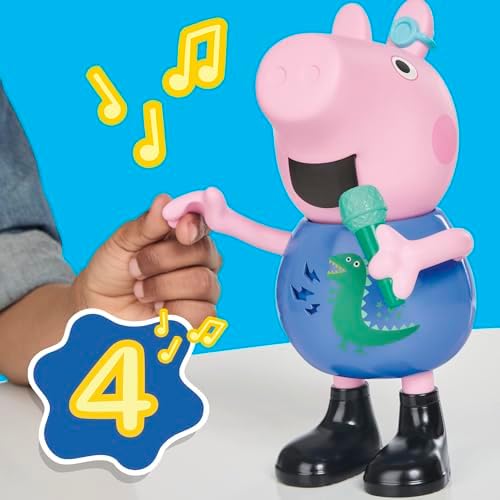 Peppa Pig Joke & Sing George 8-Inch Figure, Musical Toy with 50+ Sounds and Songs, Preschool Toys for Girls and Boys Ages 3+ (English Version) — view 10