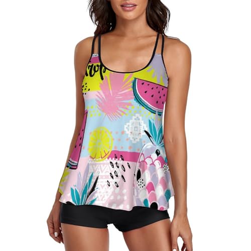 Maillot de bain tankini avec short pour vos vacances d'été à la plage
