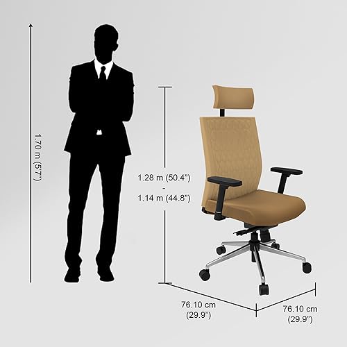 Image of Interio by Godrej Prime High Back Ergonomic Premium Cushioned Office Chair