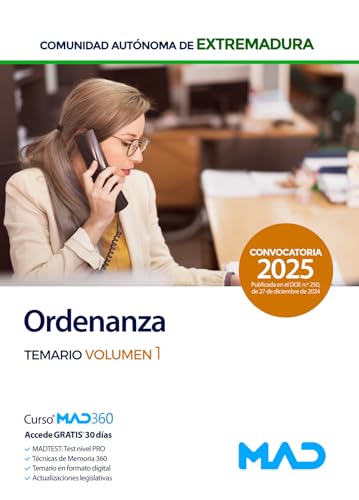 Portada de Ordenanza . Comunidad Autónoma de Extremadur
