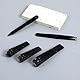 5 Stück Nail Clippers Nagel Set Fingernagel Pflege Set Nagelschere Set Nagelknipser Nagelfeile Nagelpflegeset für Fingernagel Knipser Nagel Clipper Edelstahl Schwarz