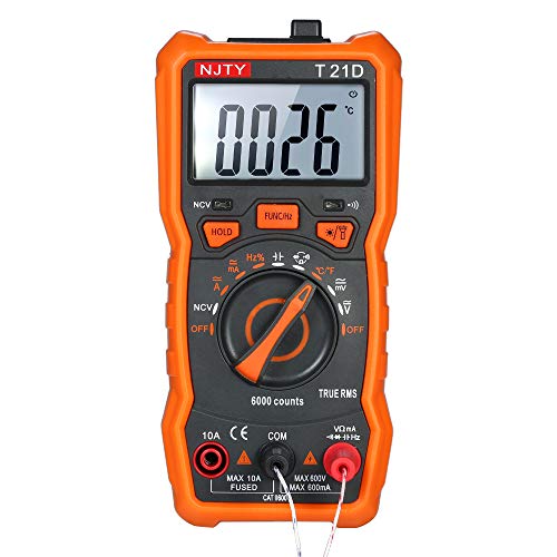 yeacher Mini Multímetro Digital 6000 Contagens Multifuncional Sem Contato True RMS Multimetro Voltím