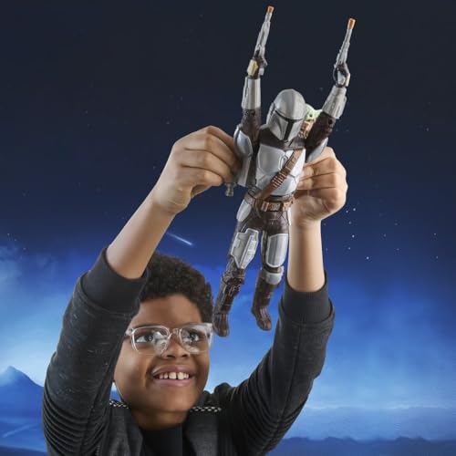 Mandalorian y Grogu figura de 28 cm interactiva que soluciona el aburrimiento con sonidos reales 7