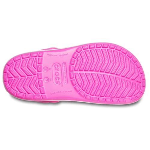Image of Crocs Unisex Adult Crocband EPk /WHI Electric Pink /White Clog 4 Men / 5 UK Women (M5W7)