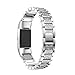 Produktbild Aottom für Fitbit Charge 3 Armband Roségold,Armbänder Fitbit Charge 4 Damen Ersatzband Armband Charge3 Edelstahl Band Kristall Metall Fitness Fitbit Charge4 Zubehör für Fitbit Charge 3/Charge 4