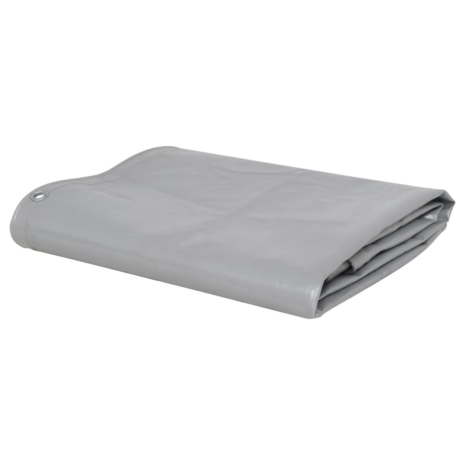 LAPOOH Bâche 650 g/m² 6 x 8 m Gris,Oeillets pour Baches,Bache Jardin