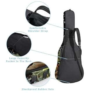 JRHEJTFZ Housse pour guitare acoustique de 1,9 cm d’épaisseur, imperméable, durable et élégant, imprimé plantes brillantes, Multicolore 5., 42.9×16.9×4.7 in, Motif imprimé tendance - Les Beatles, Paul McCartney, John Lennon, RIngo Starr, George Harrison JRHEJTFZ Housse pour guitare acoustique de 1,9 cm d'épaisseur, imperméable, durable et élégant, imprimé plantes brillantes, Multicolore 5., 42.9x16.9x4.7 in, Motif imprimé tendance – Image 3