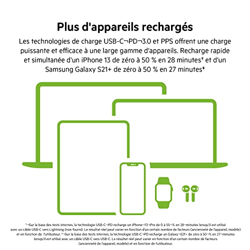 Chargeur USB-C 45W Belkin anti-surchauffe pour iPhone 17 Pro et MacBook