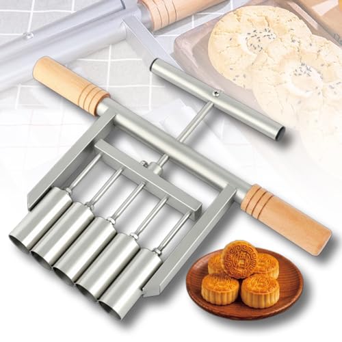 Machine de remplissage pour gâteaux de lune et haricots mungo, distributeur manuel 5 trous, réglable 5 g-60 g, diamètre 3 cm