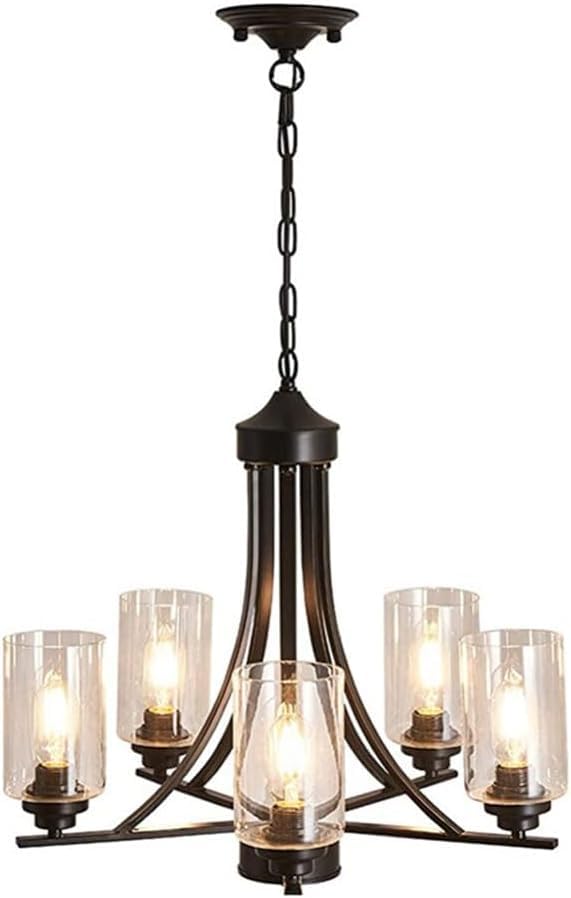 Lustre de salon rétro en fer luminaire suspendu pour salle à manger