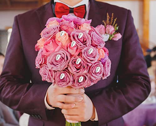 Corsage Boutineer Pins, 100 Pcs Teardrop Pearl Sewing Pins, Wedding Bouquet Pins White Straight Head Pins For Diy Jewelry Making & Quilting, Storage Box Included #TOP6