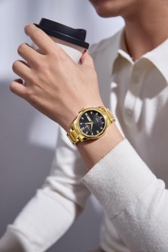 Image of London Fog Carnaby Collection Analog Watch for Men with Round Dial, Day & Date Display, Quartz Movement, Stainless Steel Strap & Water Resistant