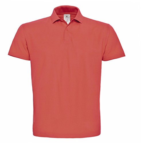 B & C ID. 001 Pique Polo Shirt PUI10 - Red - XXXX-Large