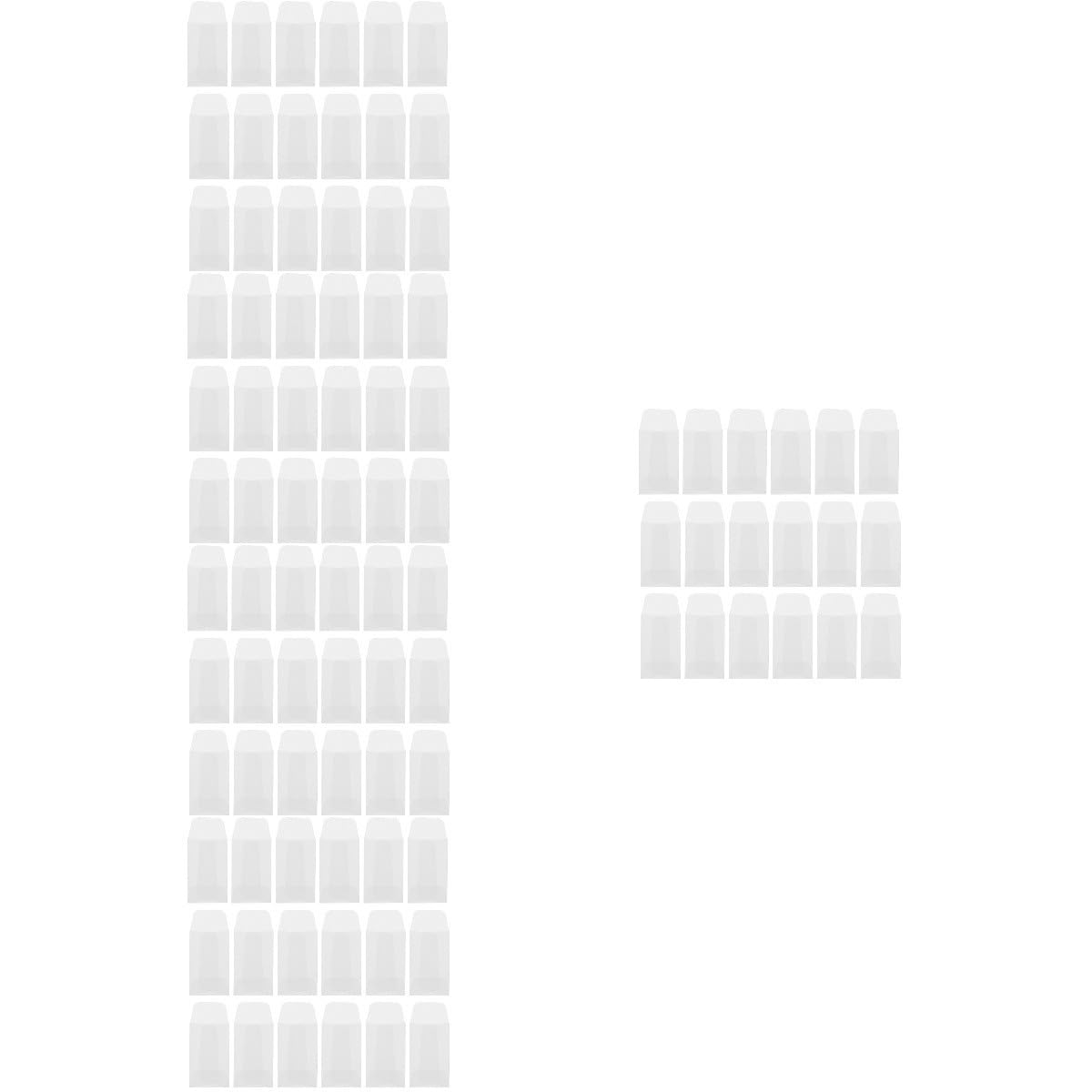 Tofficu 250pièces Enveloppes Transparentes Poches Pour Timbres Cartes Monnaie Et Étiquettes Pratiques Pour Scrapbooking Stockage De Petits Objets