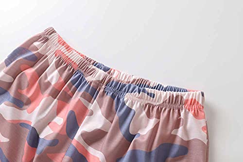 Hong Hui Women's Capri Pajama Sets Plus Size Sleepwear Top With Capri Pants 2 Piece Sleep Set Orange Xx-Large #TOP4